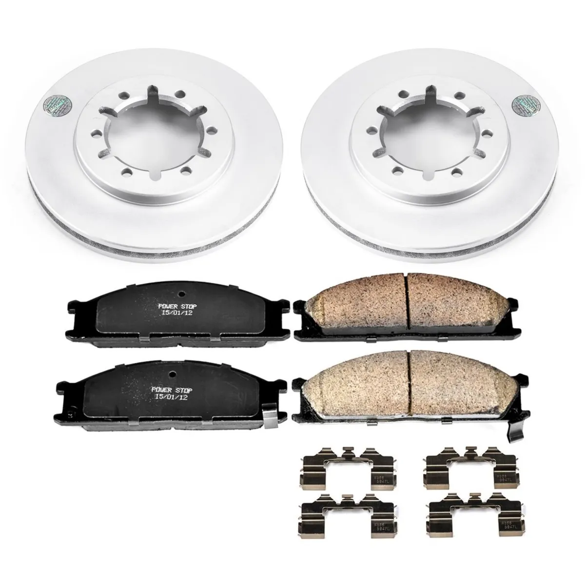 Z17 Geomet Coated Rotor Kit: Genuine Geomet Fully Coated Rotors; Ceramic Pads W/Hardware product image