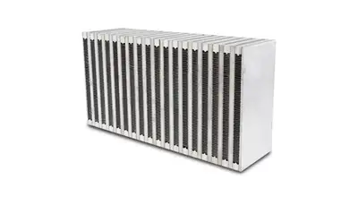 Vibrant Performance Vertical Flow Intercooler Core; 6 in. Core Width; 3 in. Core Thickness; 11.75 in. Height; 6061 Aluminum;