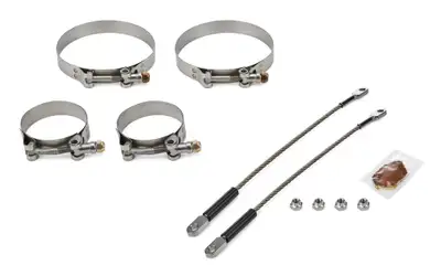 DRAG RACE SOLUTIONS 10in Premium Tether Set 2.500 Pri/4.500 Clamp