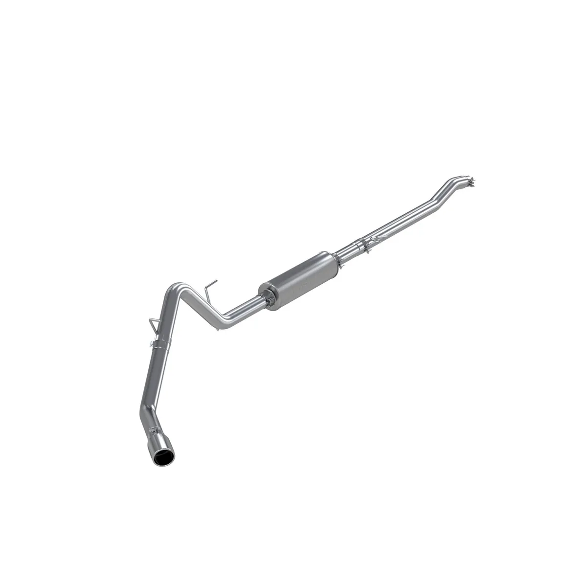 Armor Lite Cat Back Exhaust System; 3 in.; Incl. Ext. Pipe/Muffler/Over Axle Pipe/Tailpipe/Hardware/4 in. OD Tip; Single Side Exit; Aluminized; product image