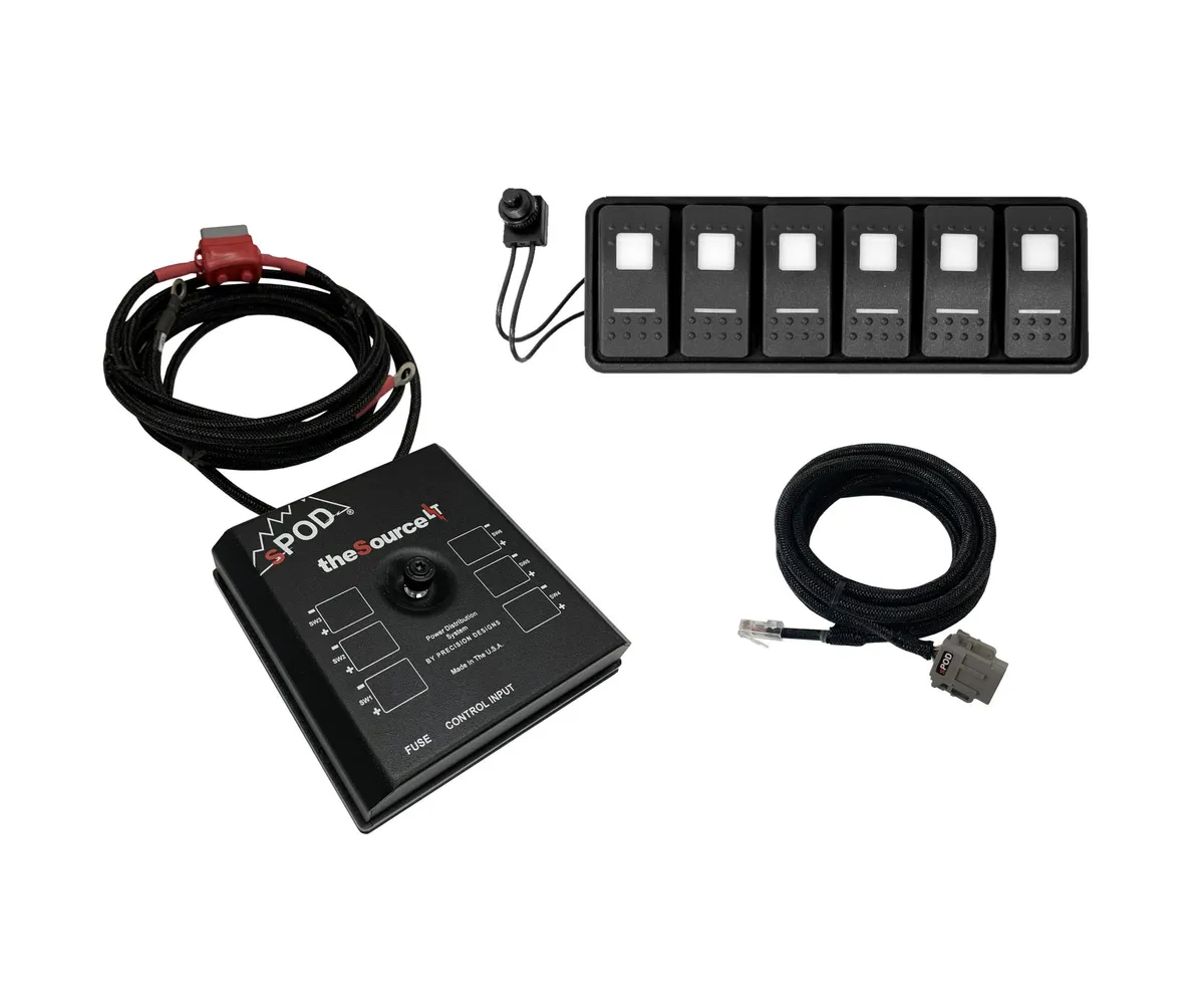 sPOD SourceLT Modular w/ LED Switch Panel and 36in Battery Cables - Blue product image