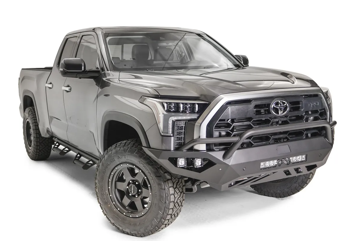 Vengeance Front Bumper; 2 Stage Black Powder Coated; w/Pre-Runner Guard; product image