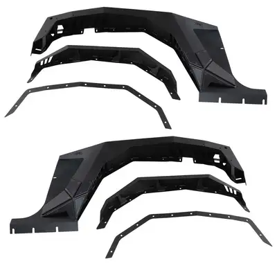Smittybilt XRC Gen 2 Front Armor Fenders - Textured Black (07-18 JK/JKU)