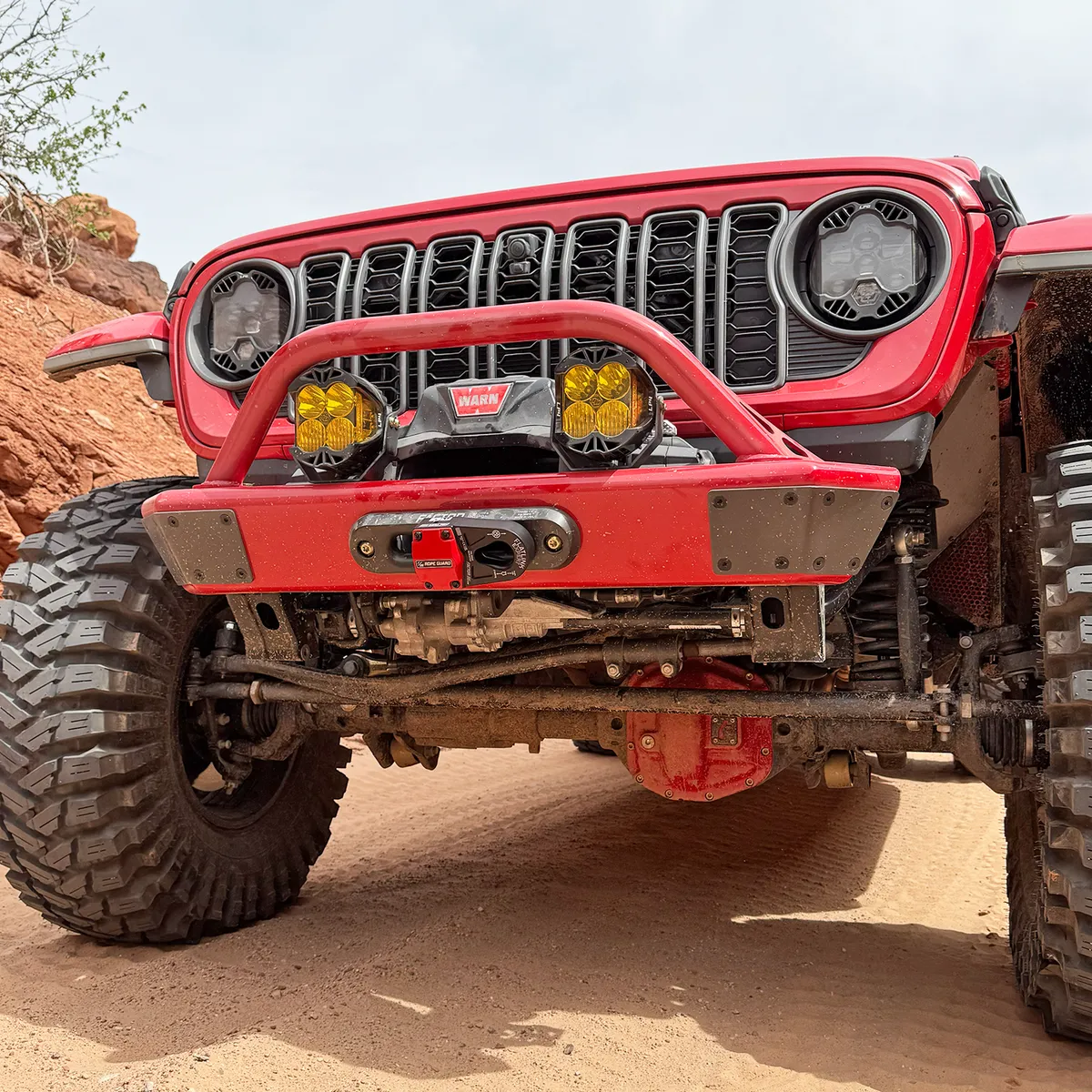 18c Wrangler Legacy Front Bumper With Hoop Raw product image