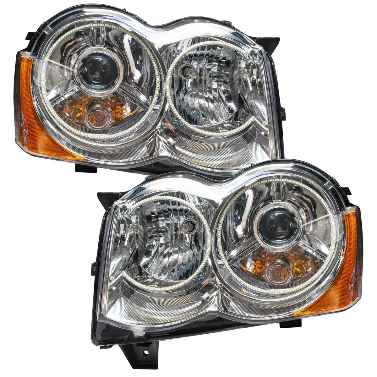 Oracle Lighting 2008-2010 Jeep Grand Cherokee Pre-Assembled LED Halo Headlights - HID product image