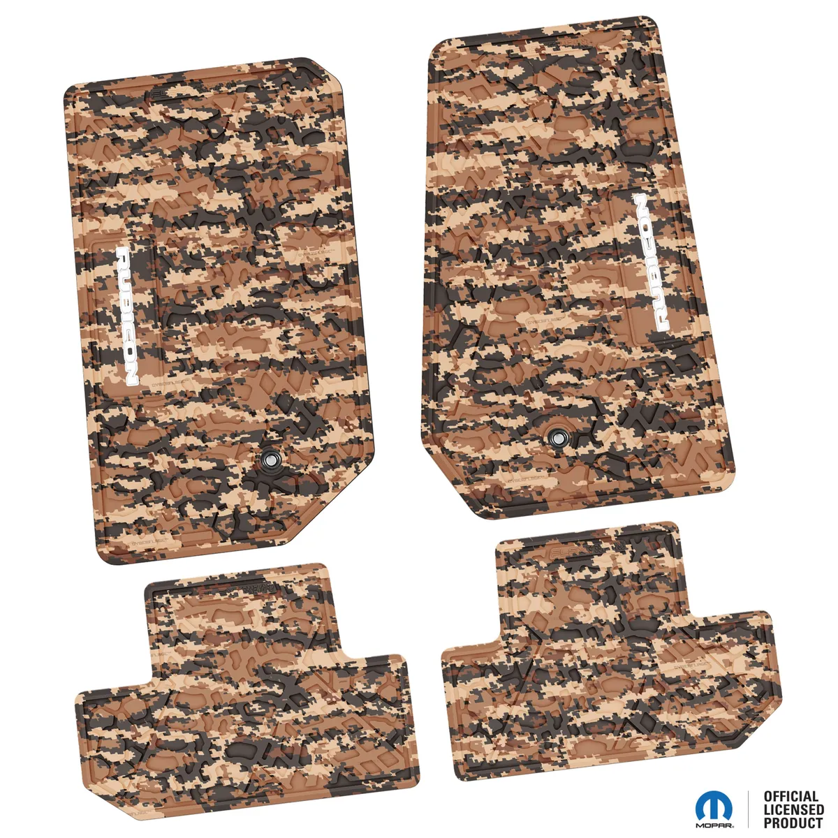 07-13 Jeep JK 2 Dr Front -Tire Tread/Scorched Earth Scene w/ Rubicon Insert - Black w/ Orange Insert product image