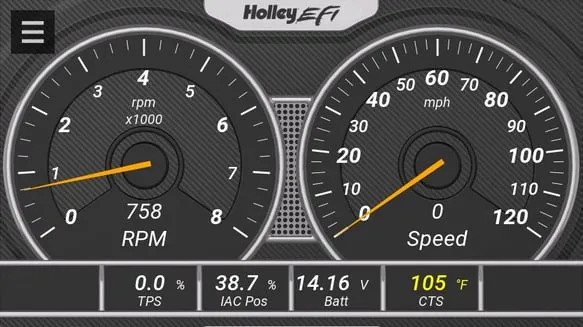 Sniper Holley EFI 5 in Digital Dash - 553-200 product image
