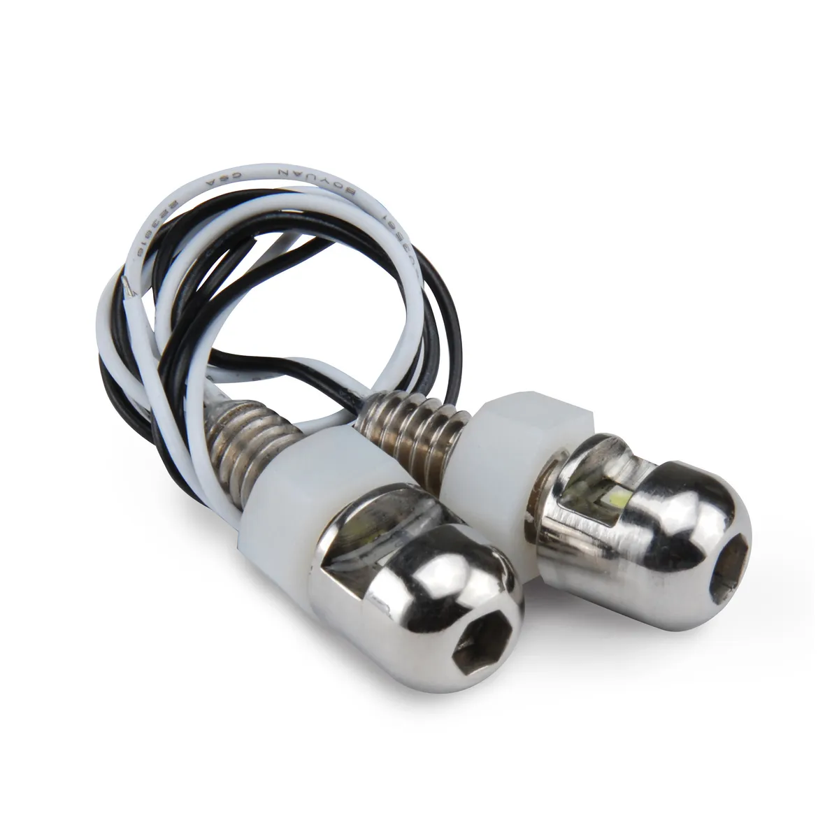 DEI 30310 Lite'N Boltz LED License Plate Lighting Kit Polished 2-Pack 030310 product image