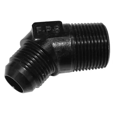 Fragola Performance Systems 45Deg Adapter Fitting 10AN X 3/4 NPT Black