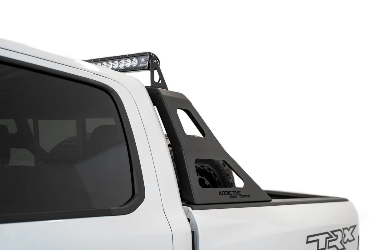 RAM 1500 Trx Stealth Fighter Chase Rack With Universal Slots For up to 50 LED Mount in Hammer Black 2021 RAM 1500 Trx product image