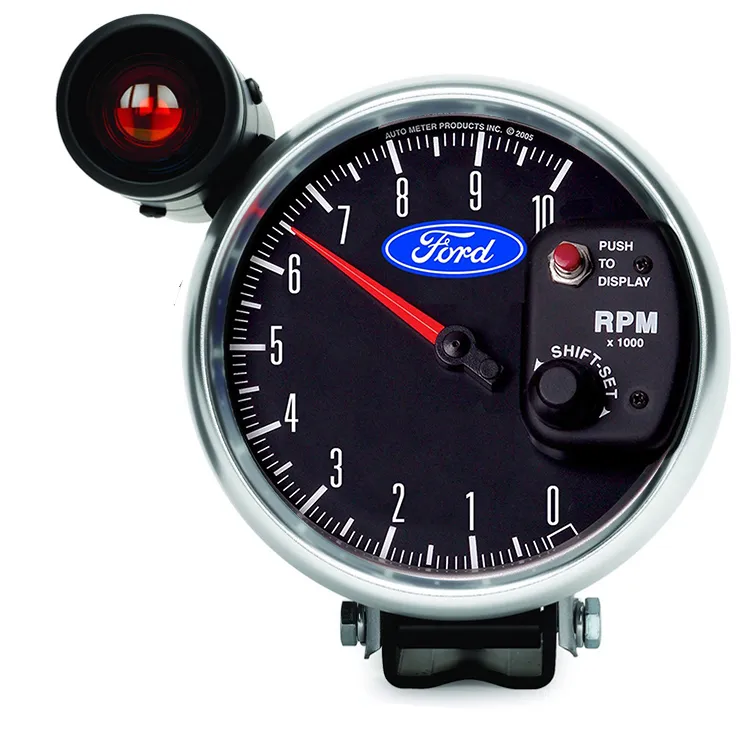Gauge Tachometer 5in 10k RPM Pedestal w Ext. Shift-Lite Ford product image