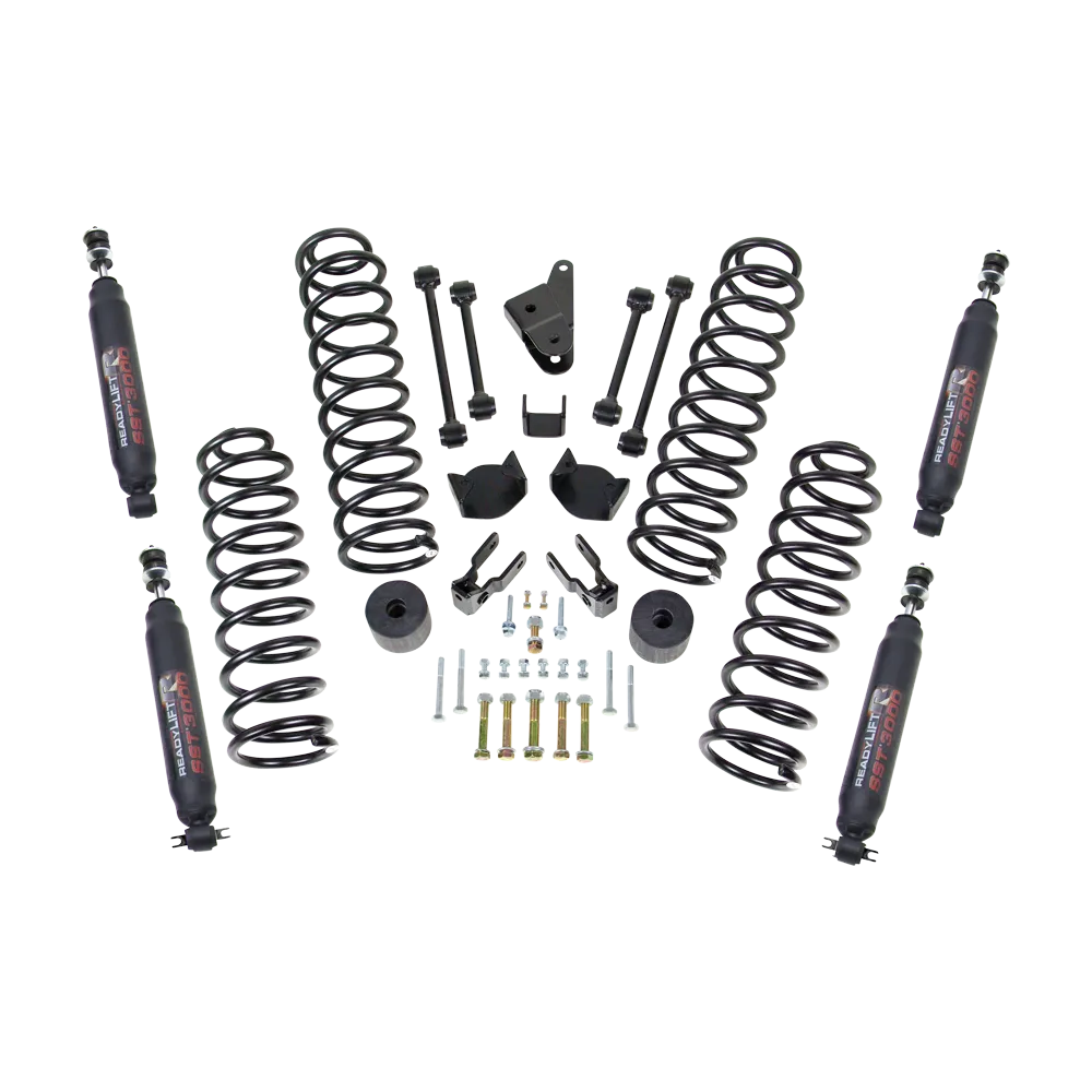 4" Coil Spring Lift Kit With SST3000 Shocks - Jeep JK Wrangler 4WD 2007-2018 product image