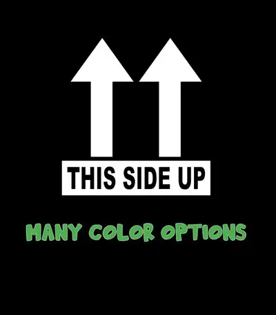 Hect Creations Hect Creations This Side Up Decal - 3" x 3.17" Universal Jeep Decal