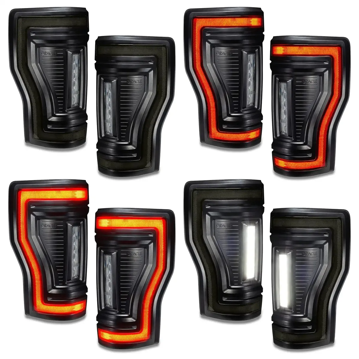 2017-2022 Ford F-250/350 Super Duty Flush Mount LED Tail Lights - Animated Turn Signals product image