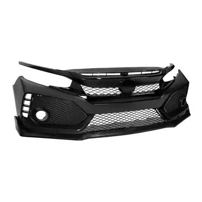 AMERICAN MODIFIED American Modified Amhmaa01119 Type r Style Conversion Front Bumper w/ Grille, Matte Black