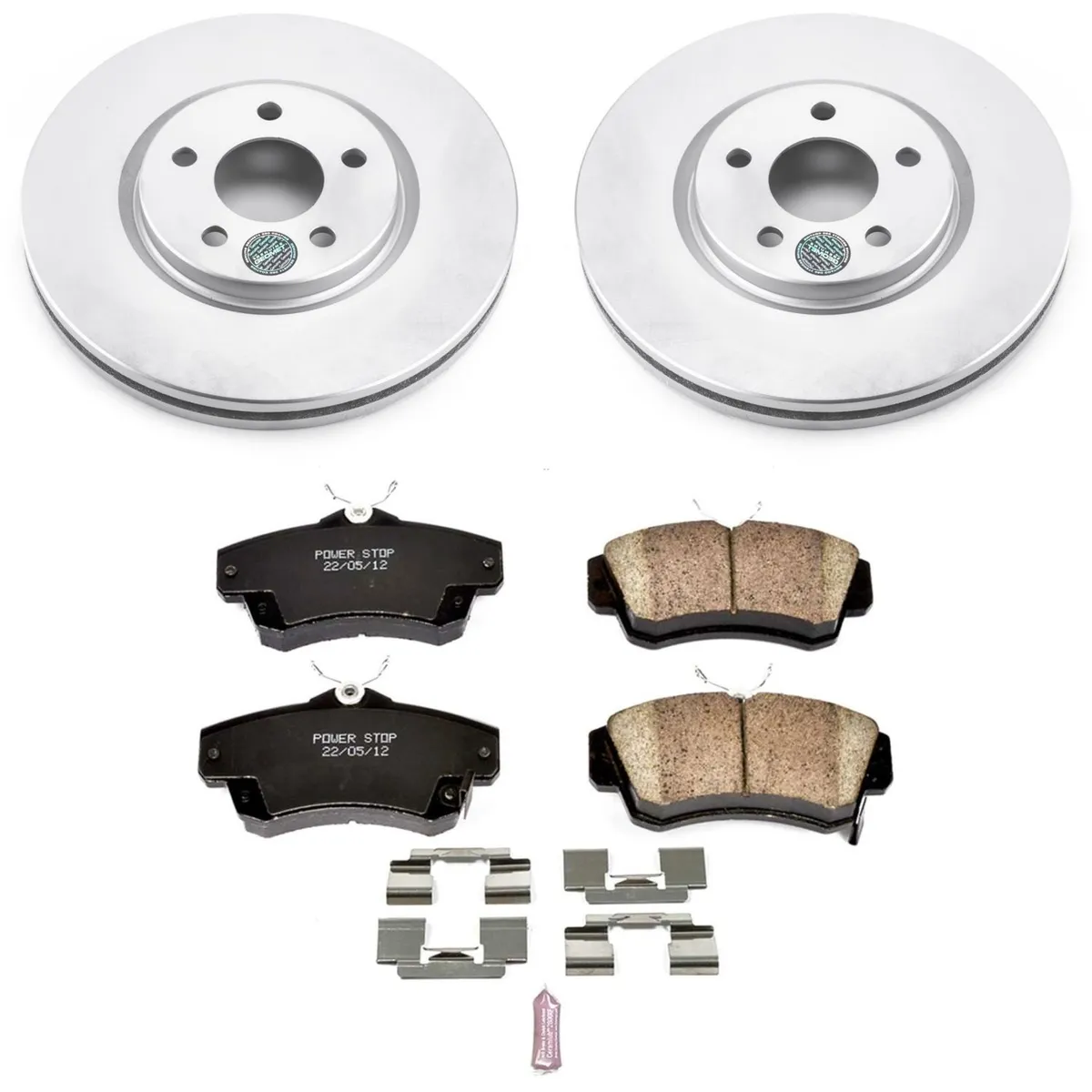 Z17 Geomet Coated Rotor Kit: Genuine Geomet Fully Coated Rotors; Ceramic Pads W/Hardware product image