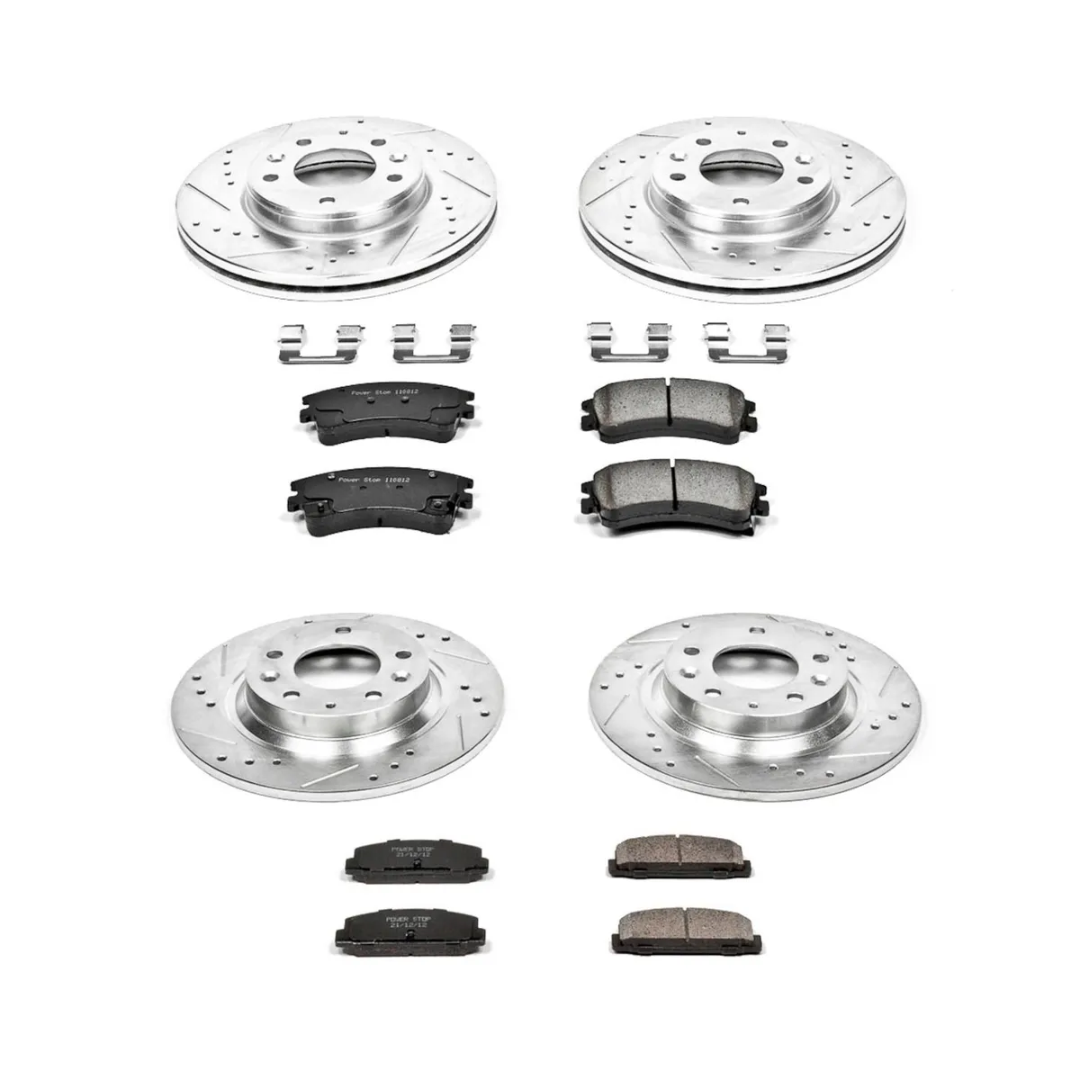 Z23 Evolution Sport Upgrade Kit: Drilled/Slotted Rotors; Carbon-Fiber Ceramic Pads W/Hardware product image