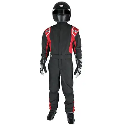 K1 RaceGear Suit Precision II 7X- Small Black/Red