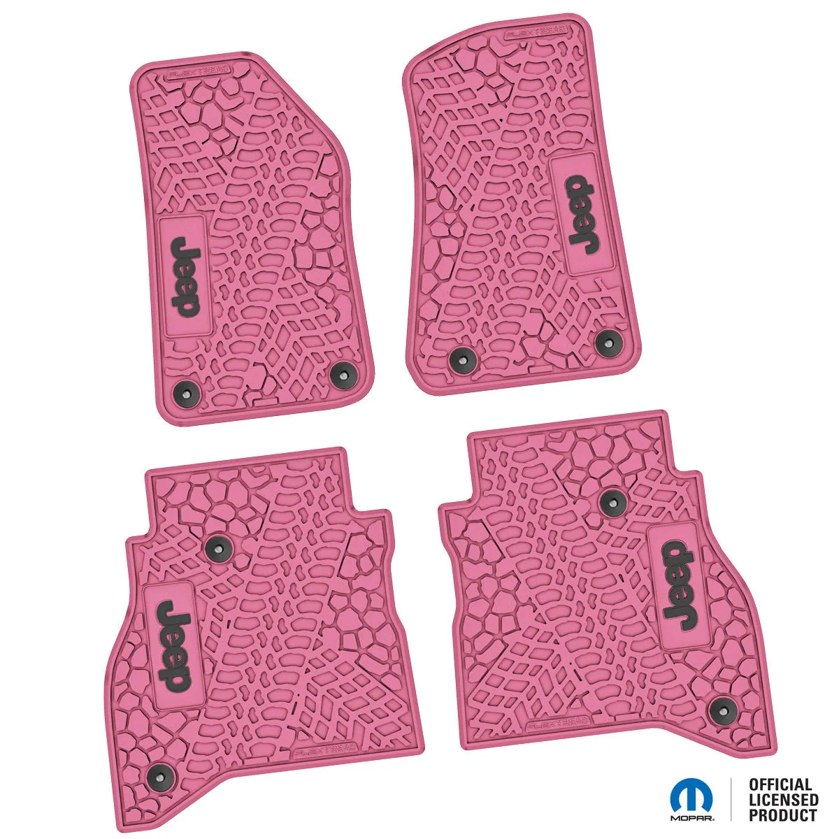 20-24 Jeep Gladiator Front and RearTire Tread/Scorched Earth Scene w/ JEEP Insert - Black w/ Silver Insert product image