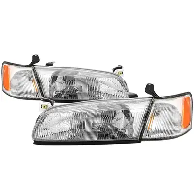 Spyder Auto 9799 Camry OEM Style Headlights With Corner Lights 4pcs Chrome