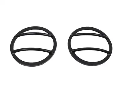 Kentrol Jeep JK Fog Light Cover Pair 07-18 Wrangler JK Powdercoat Black Kentrol