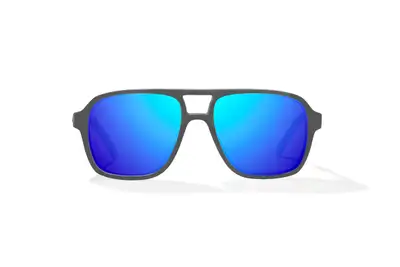 Bajio Sunglasses 12 South Silver Mirror pc Black Gloss Sunglasses