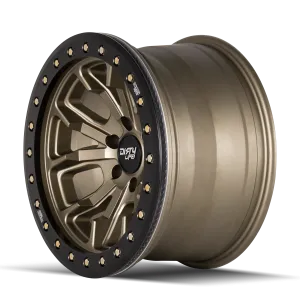 Dt-1 9303 Satin Gold Wsimulated Beadlock Ring 17x9 8-170 -12mm 130.8mm product image