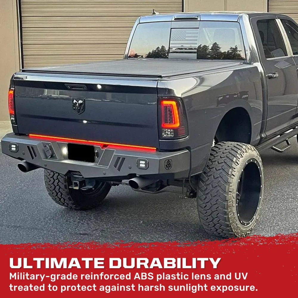 Dodge 09-18 RAM 1500 And 10-18 RAM 25003500 Oled Tail Lights Replaces Factory OEM Halogen Tail Lights - Smoked Lens product image