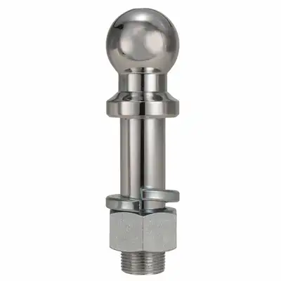 Trimax 2in Tow Ball Chrome For Razor Max HD Aluminum Hitch