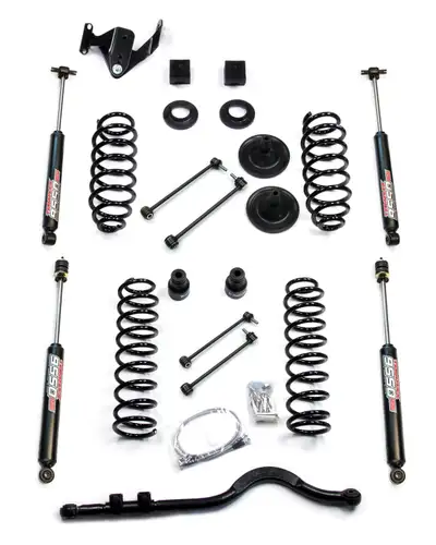 TeraFlex Teraflex 3in Coil Spring Base Lift Kit w/ Front Track Bar & 9550 VSS Twin-Tube Shocks - JK 4DR