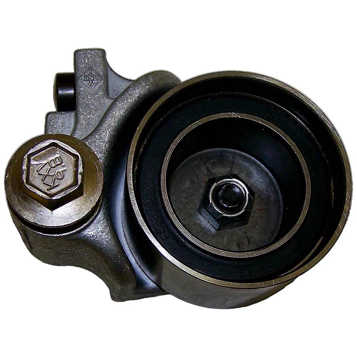 Crown Automotive Jeep Replacement 4663515 Timing Belt Tensioner Bracket & Pulley for 95-11 Dodge, Chrysler, Plymouth Model product image