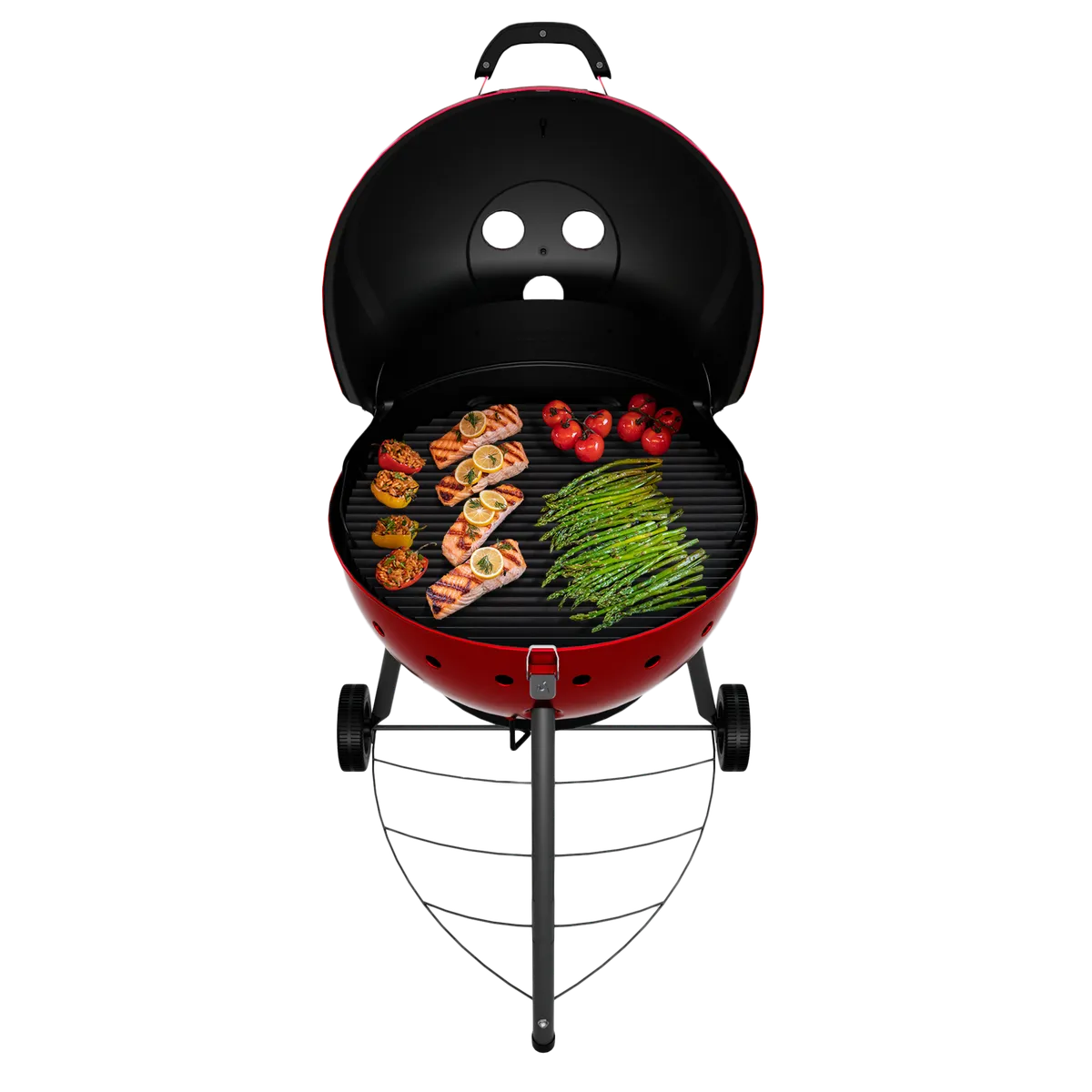 Kettleman® TRU-Infrared™ Charcoal Grill Red product image