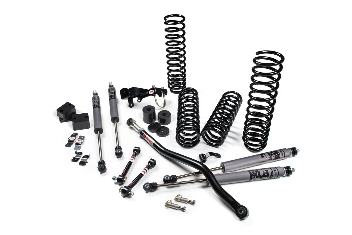 2007-2018 Jeep Wrangler JK 4 Door Right Hand Drive 2.5 Inch JSpec Lift Kit Fox 2.0 Performance Series Shocks JSPEC product image
