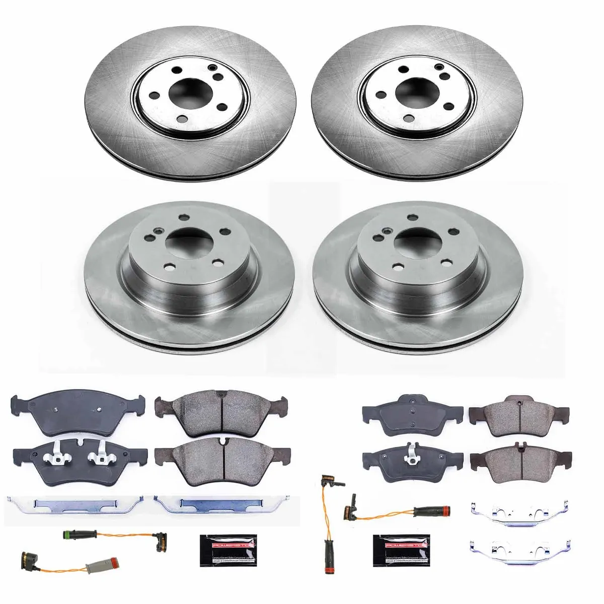 Z17 Direct Replacement Kit: Rotors; Ceramic Pads W/Hardware; Pad Sensors product image