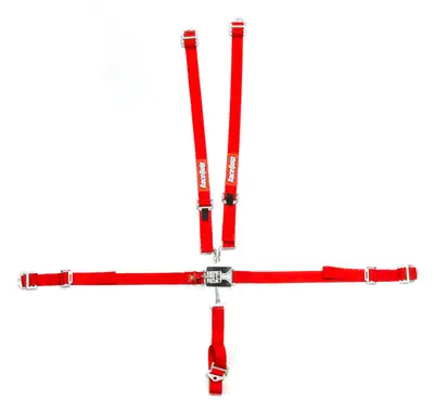 Racequip jr l & l 5pt Harness Set Red