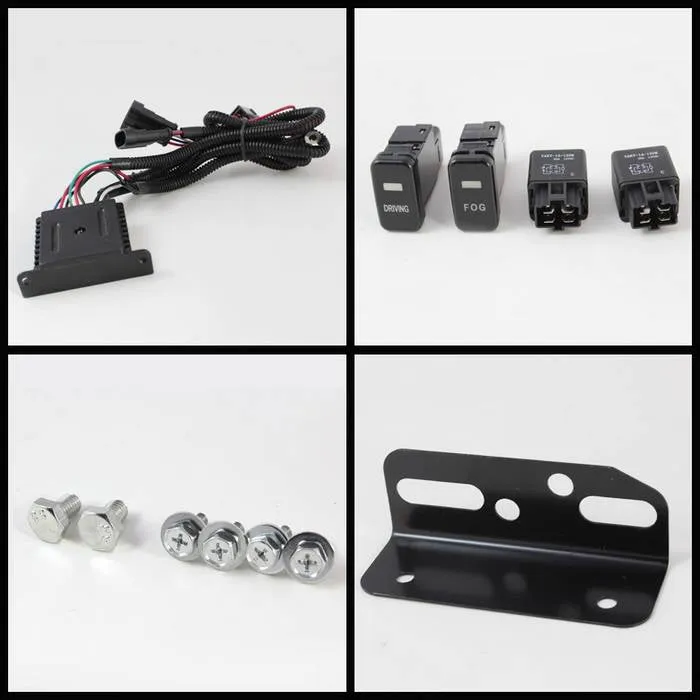 Toyota FJ Cruiser 07-14 Fog Lights With LED Daytime Running Lights W/Switch - Black product image