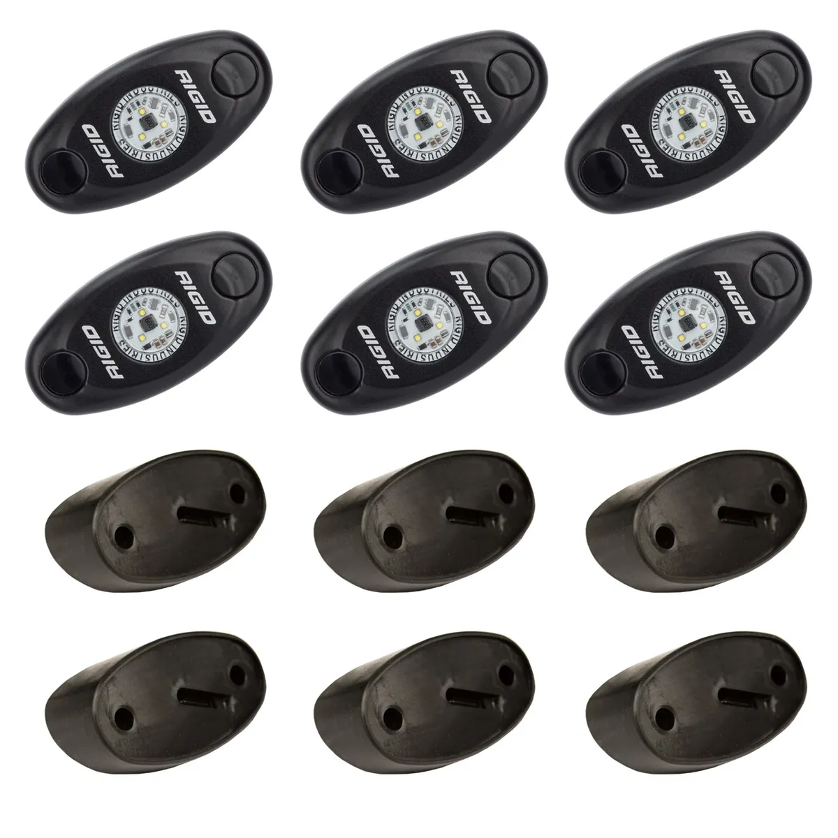 RIGID A-Series LED Universal Rock Light Kit, High Power Cool White, Set Of 6 product image