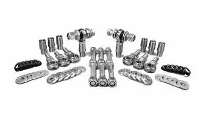 Steinjager Steinjäger Heims, Nuts, Bungs, Spacers and Seals Rod End Kits 3/4-16 RH and LH Chrome Moly Housing, Nylon Race Fits 1.500 x 0.250 Tubing 8 Rod Ends