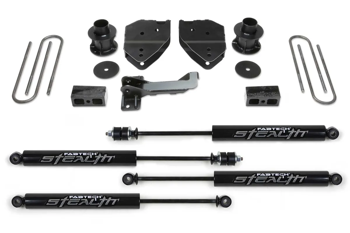 Budget Lift System w/Shock; 4 In. Lift; Incl. Stealth Shocks; product image