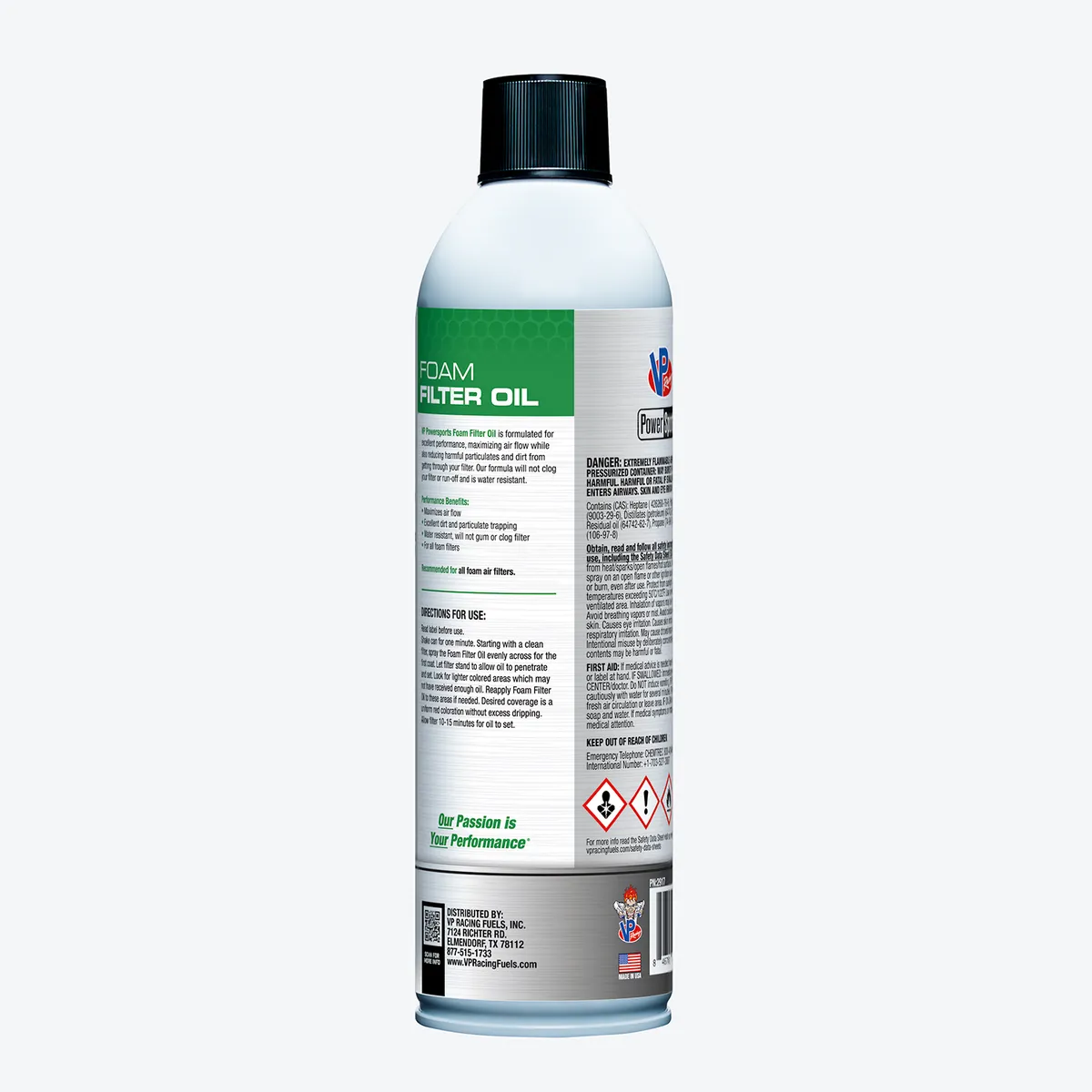 vp Racing Fuels 2917 vp Powersports Foam Filter Oil Aerosol 13oz product image