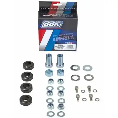 BBK Performance 1979-1993 Mustang Front Caster Camber Plate Hardware Kit For 2525