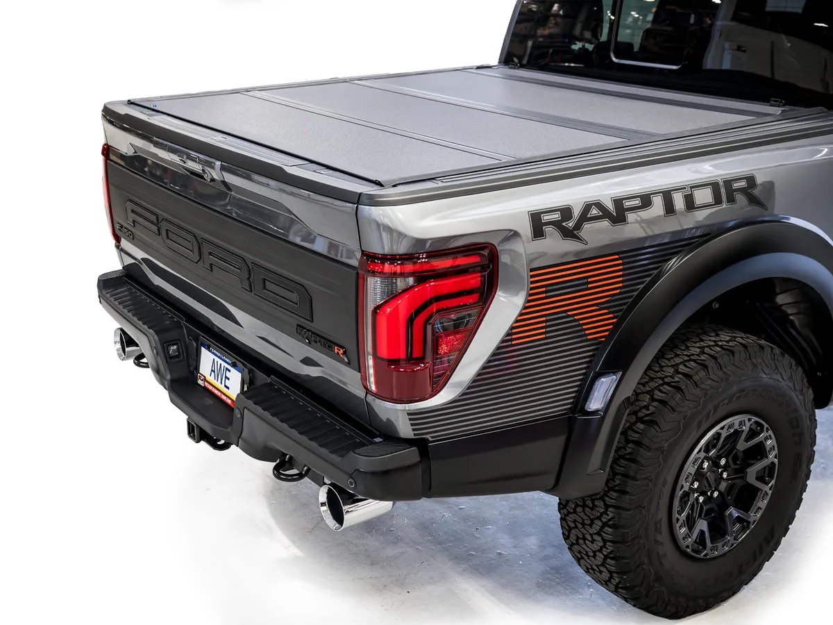AWE SwitchPath™ Exhaust for Gen 3 Raptor R - Diamond Black Tips product image