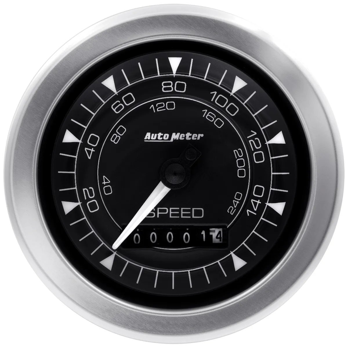AutoMeter Gauge Speedometer 3 3/8in 160mph Elec. Programmable Chrono