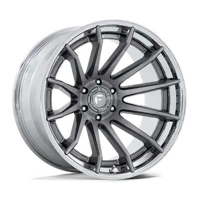 KMC Wheels Fuel Wheels | Burn | Platinum w/ Chrome Lip