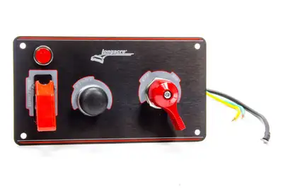 Longacre Ignition Panel Black w/Batt Disconnect