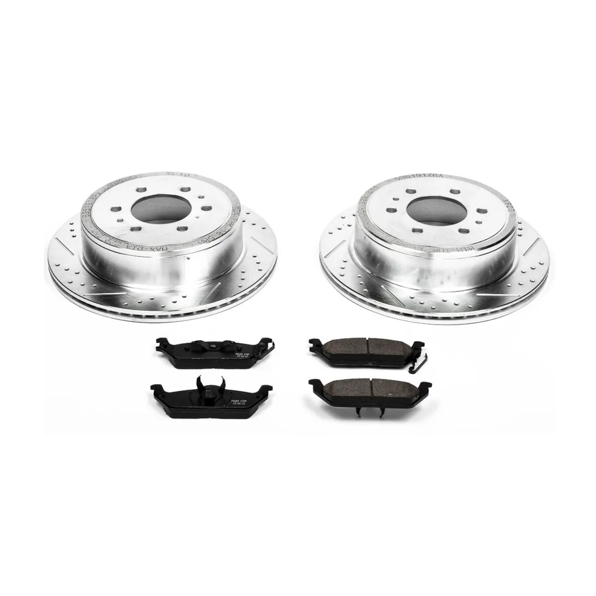 Z23 Evolution Sport Upgrade Kit: Drilled/Slotted Rotors; Carbon-Fiber Ceramic Pads W/Hardware product image