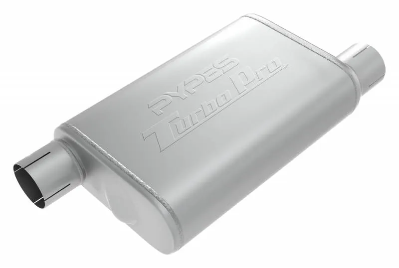 Turbo Pro Muffler 3.0 Inch Offset Inlet/Offset Outlet Pypes Exhaust product image
