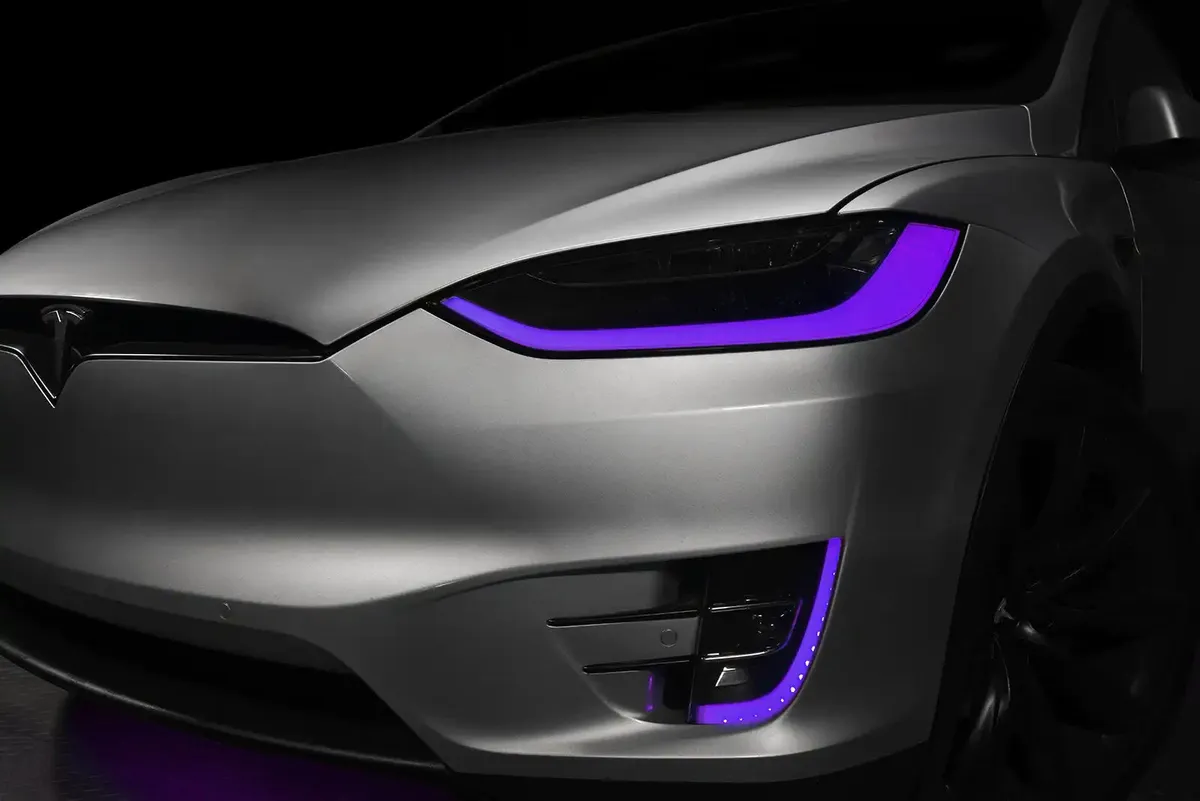 Oracle Lighting 2016-2024 Tesla Model x Dynamic Colorshift Headlight & Fog Light DRL Upgrade Kit - Combo product image