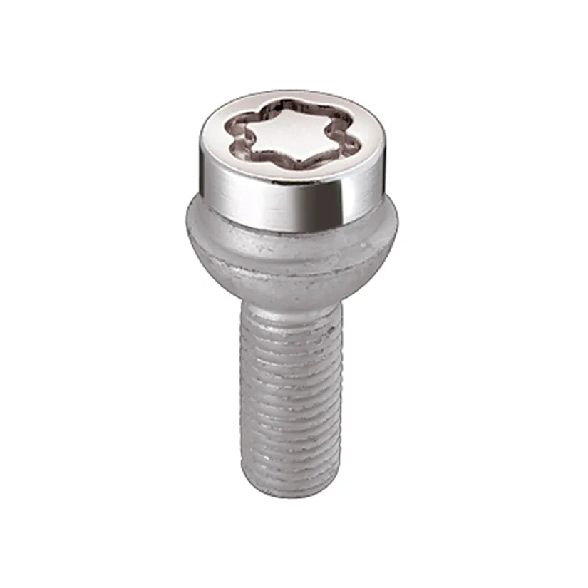 Wheel Lock Set M14x1.5 Bolt Radius Seat 17mm Hex 45.0mm Shank Chrome product image