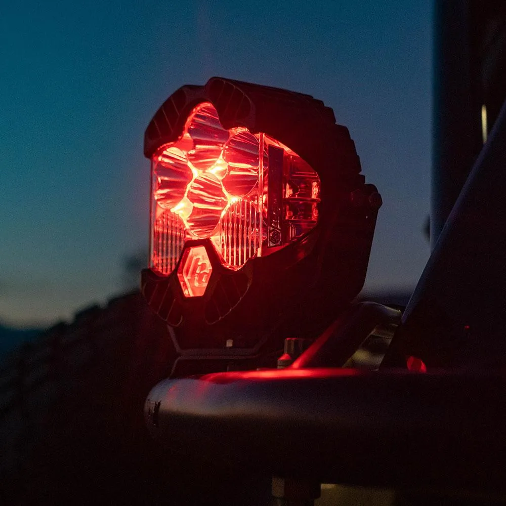 LP6 Pro LED Auxiliary Light Pod Light Pattern Driving/Combo Red Backlight Baja Designs product image